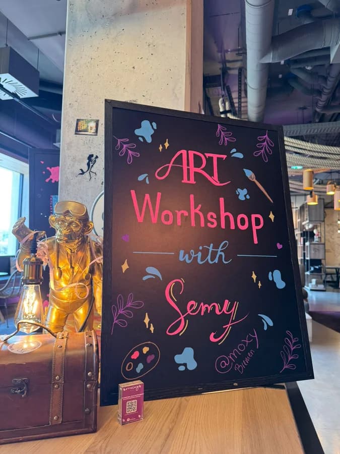 Art Workshop im Moxy Hotel - JGA, Geburtstage, Events uvm.