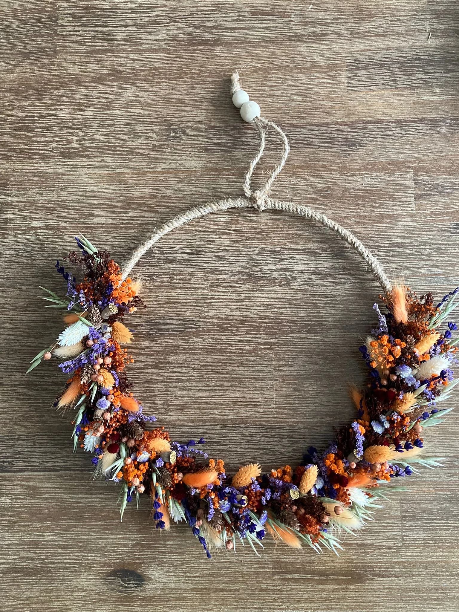 Flower-Hoop / Trockenblumenkranz-Workshop Frühling