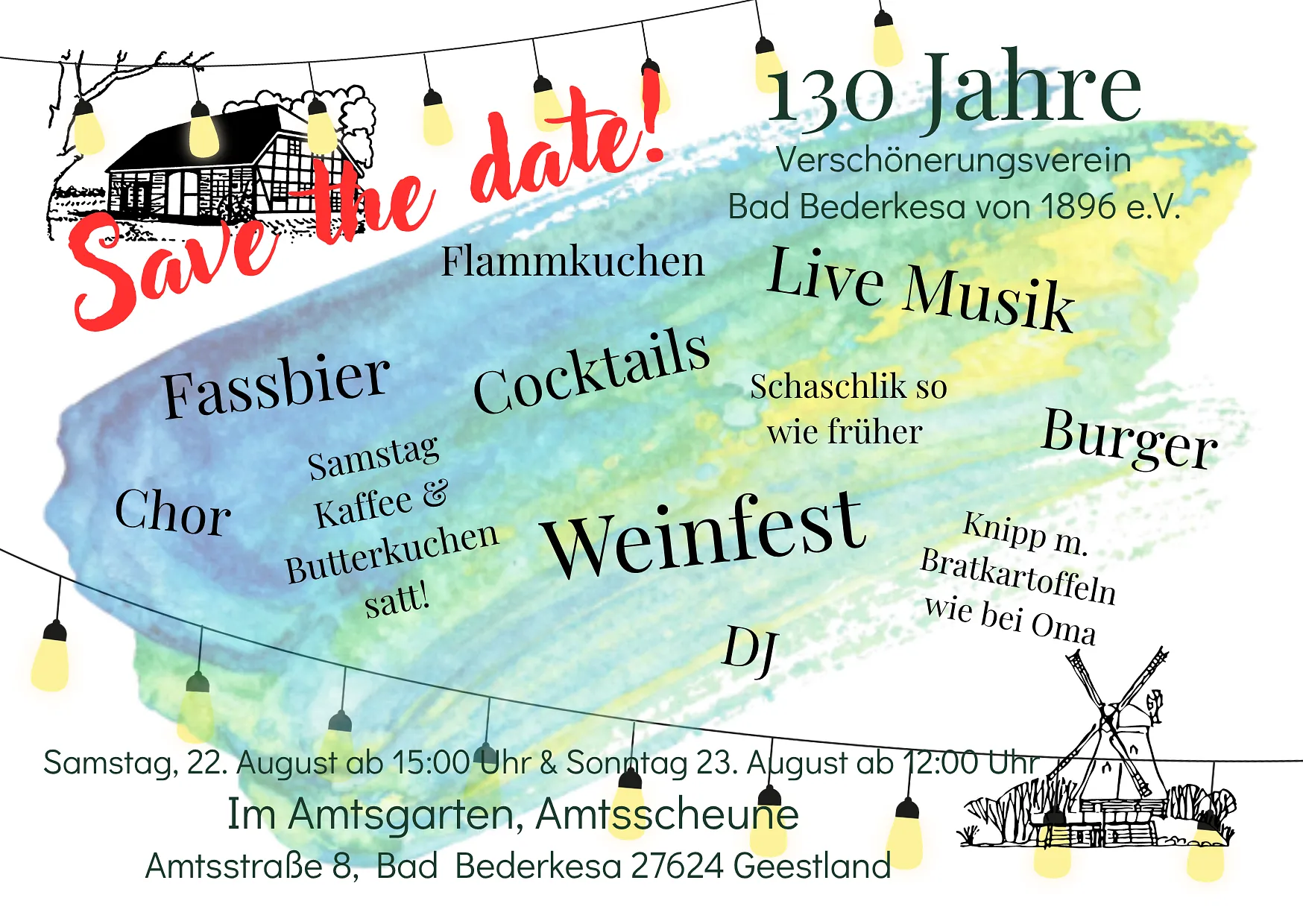130 Jahr Feier Verschönerungsverein Bederkesa von 1896 e.V.